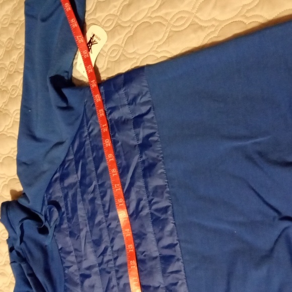 Xersion Racing Blue Drawstring Neck Sweatshirt - Picture 5 of 6